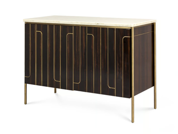 CUVRA - Ebony sideboard with Estremoz marble top by JOSÉ LEITE DE CASTRO - view 2